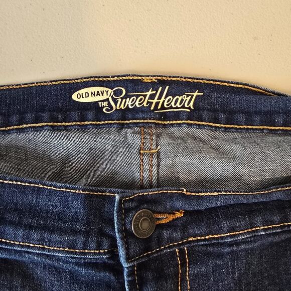 Old Navy The Sweet Heart Jeans Women's 18 Blue Dark Wash Bootcut - Picture 4 of 16